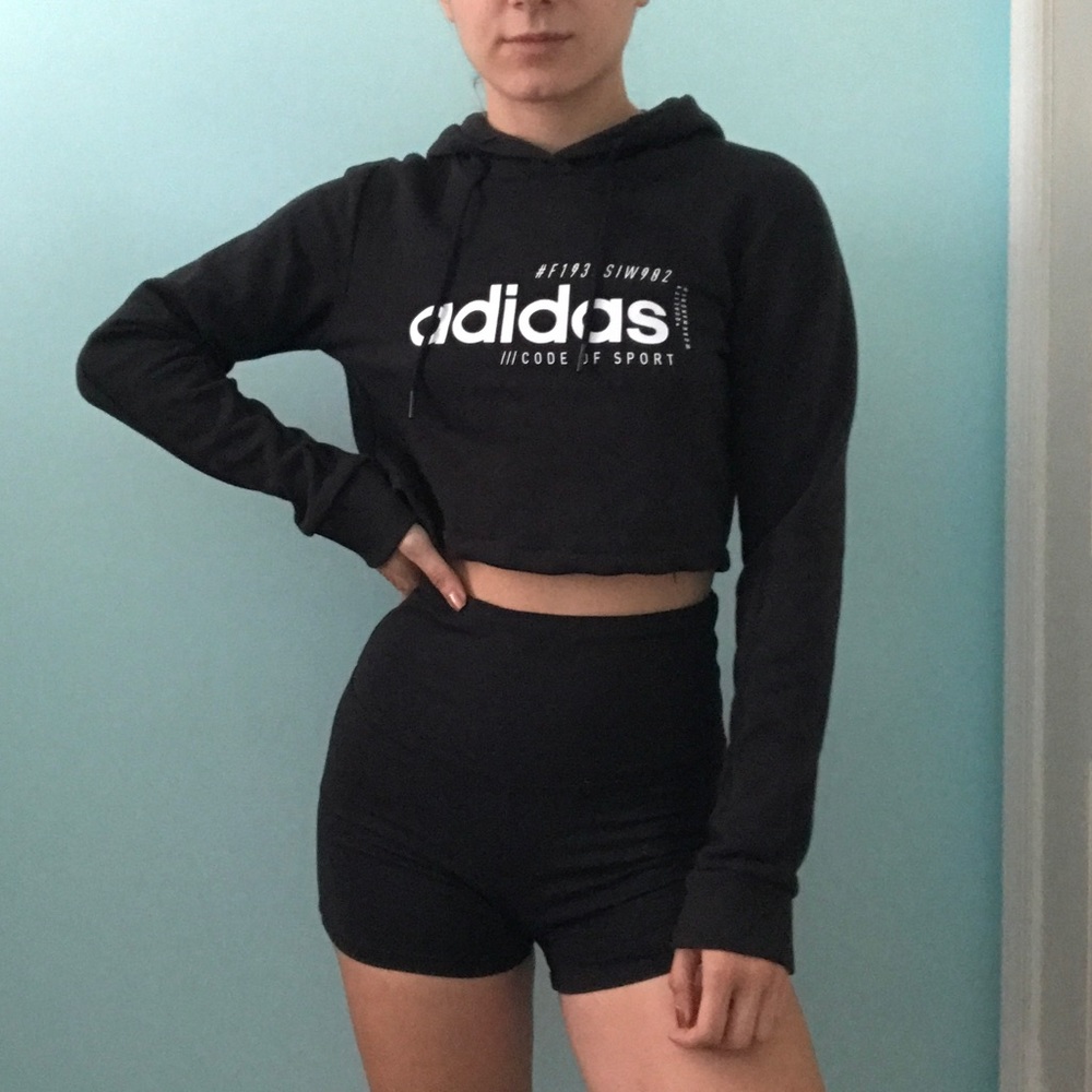 Adidas Cropped Hoodie